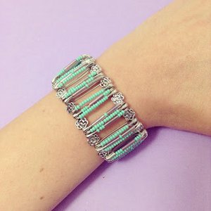 Colourful Bracelet From Pins