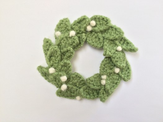​Crochet Christmas Small Wreath Decoration