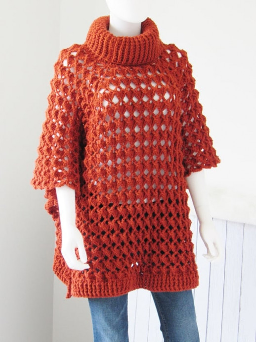 Inspiration. Crochet Poncho.