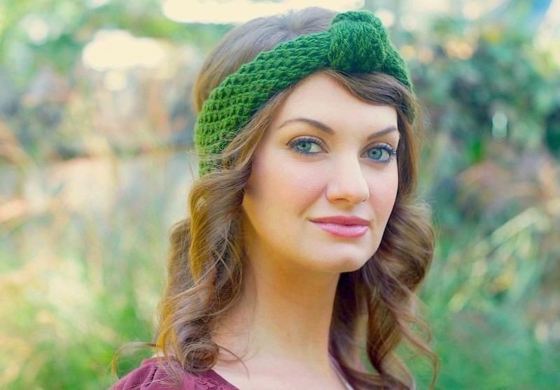 Knitted Vintage Knot Headband Knitted Vintage Knot Headband