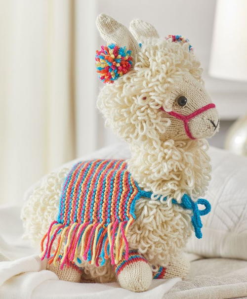 Cute Knit Lama Pattern