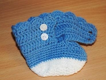 Crochet Booties with Ridges Crochet Booties with Ridges
