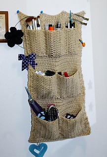 Helping our users. Crochet Bathroom Organizer.