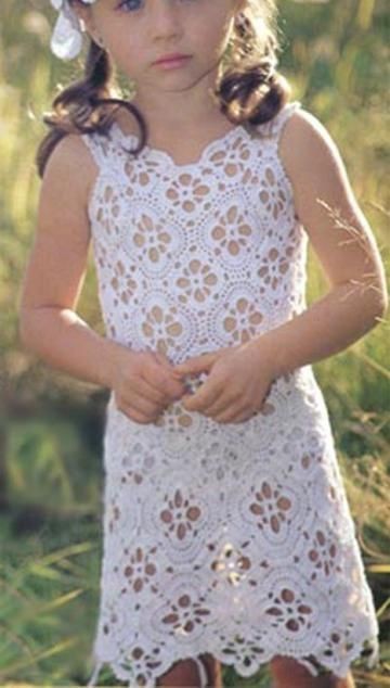 Inspiration. Crochet Dresses for Girls.