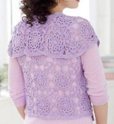 ​Lovely Lace Crochet Vest