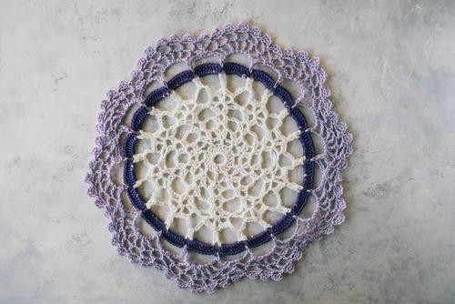 ​Crochet Lavender Doily