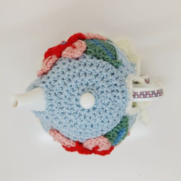 ​Crochet Teapot Cosy with Flowers
