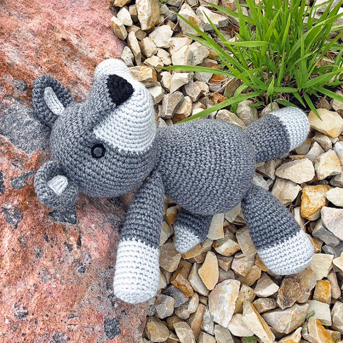 Helping our users. ​Cute Amigurumi Wolf.