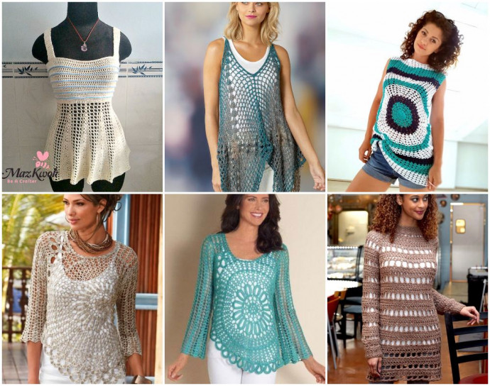 Inspiration. Crochet Summer Tunic.