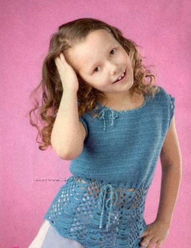 ​Marine Crochet Tunic for Girl
