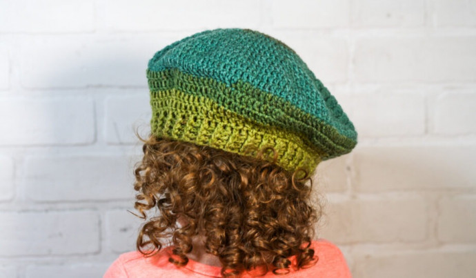 Bright Crochet Beret