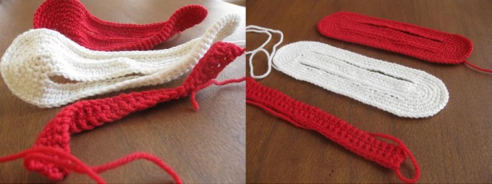 Crochet Hearts Decoration for Kitchen