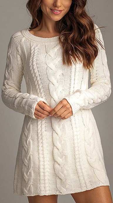 Inspiration. Knit Winter Dresses.