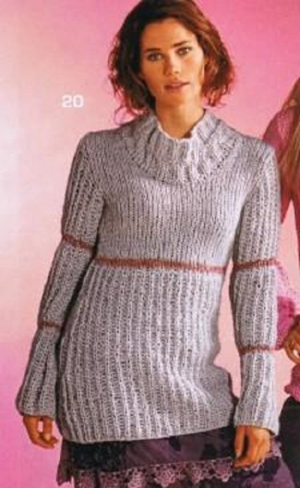 Knit Grey Tunic-Dress