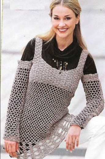 ​Relief Crochet Tunic