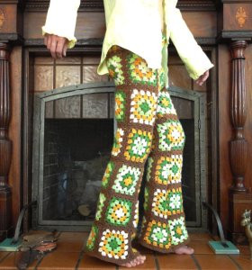 Inspiration. Crochet Pants.