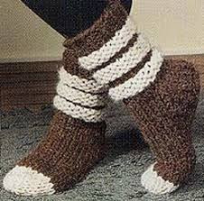 Inspiration. Knit Slippers.