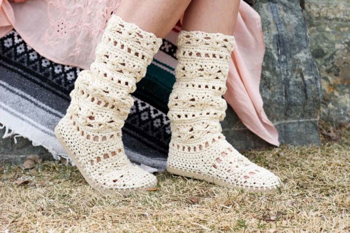 Inspiration. Crochet Boots.