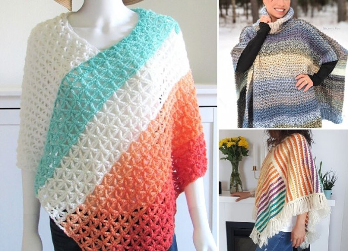 Inspiration. Crochet Poncho.