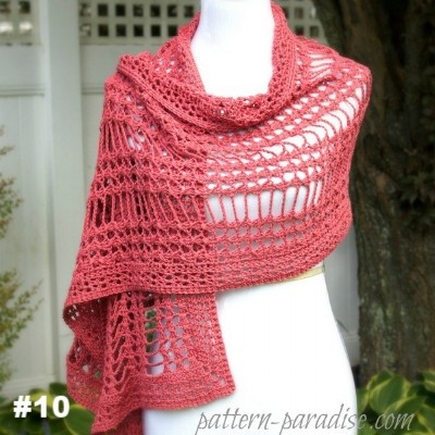 Inspiration. Crochet Summer Scarves.