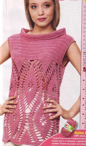 ​Pink Crochet Blouse