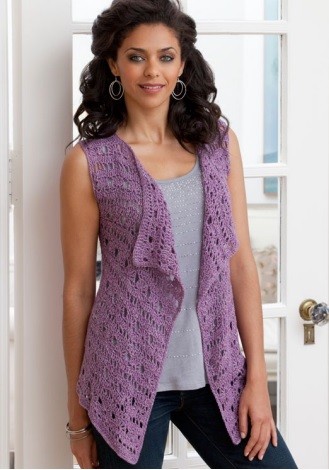Violet Crochet Vest