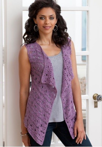 Violet Crochet Vest Violet Crochet Vest