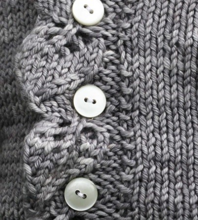 Helping our users. Baby Knit Cardigan with Leaf Placket. Helping our users. Baby Knit Cardigan with Leaf Placket.
