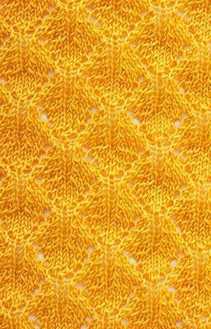 ​Relief Rhombs Knit Stitch