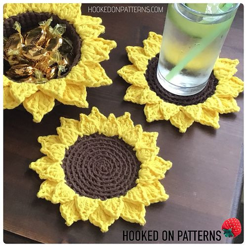 Inspiration. Crochet Coasters.