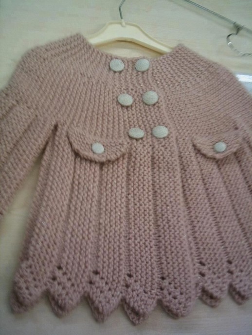 Inspiration. Knit Baby Girl Dresses.