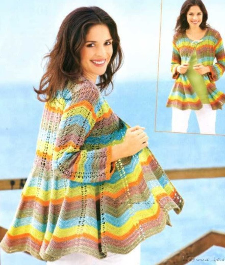 MAKE WITH CRAFTORATOR. Bright Crochet Jacket.