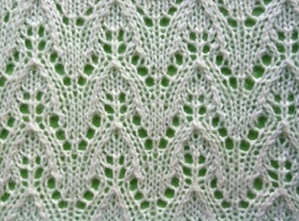 Small Leaves Knit Stitch Small Leaves Knit Stitch