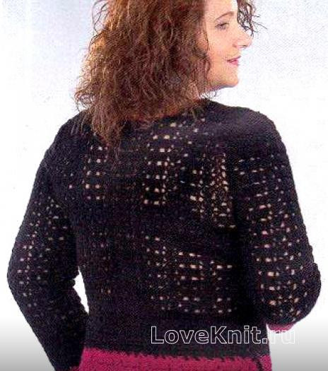 ​Crochet Black Pullover