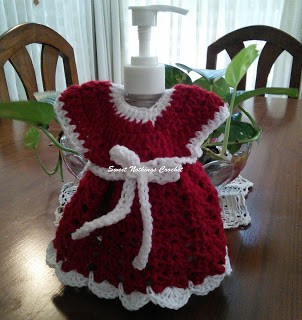 Helping our users. ​Crochet Apron for Soap Dispancer.