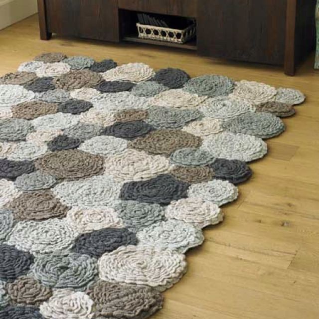 Inspiration. Crochet rugs.