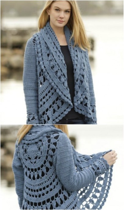 Inspiration. Crochet Summer Jacket.