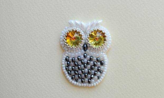 ​Owl Beads Brooch