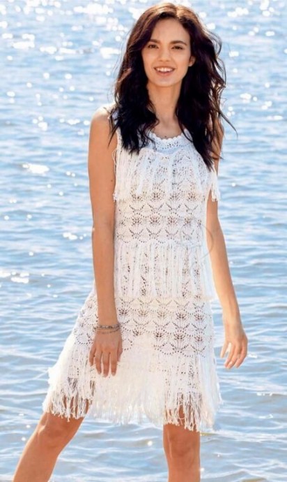 ​White Dress with Fringe