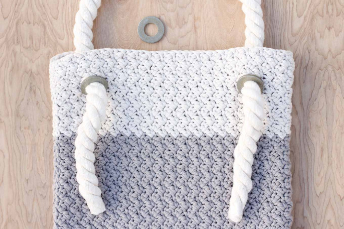 ​Crochet Bag with Rope Handles