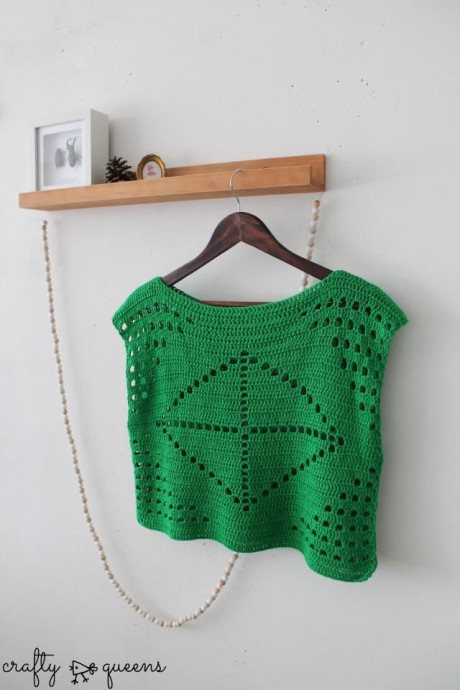 Inspiration. Crochet Filet Blouses.