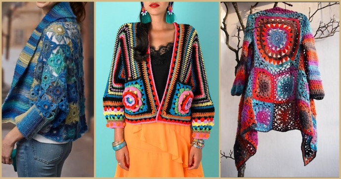 Inspiration. Crochet Summer Jackets.