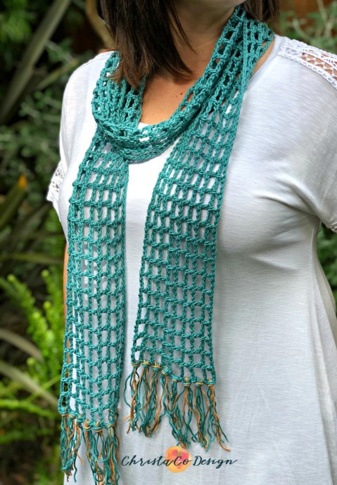 Inspiration. Crochet Summer Scarves.