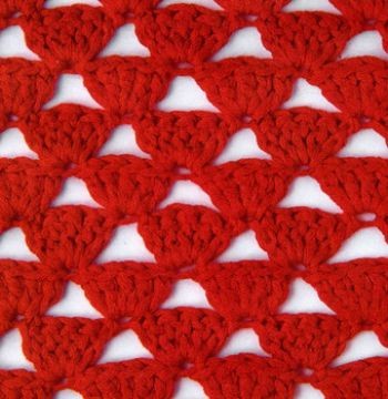 ​Relief Crochet Triangles Pattern