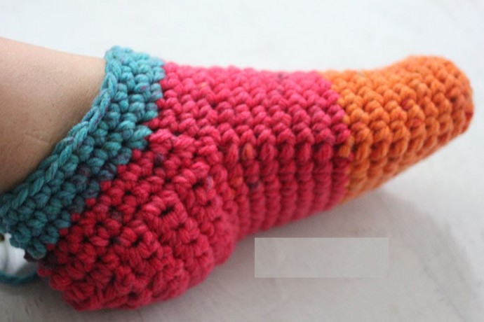 ​Helping our users. Crochet Bulky Slipper Socks.