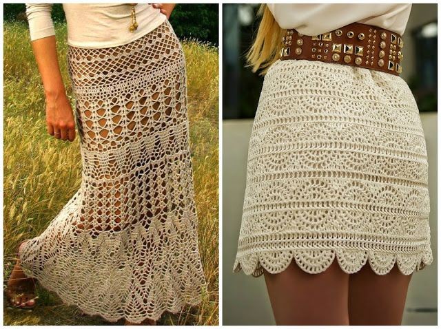 Inspiration. Crochet Skirts.