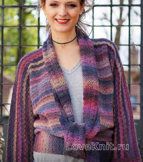 ​Crochet Lilac Jacket