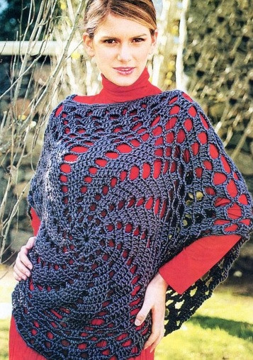 ​Crochet Round Poncho