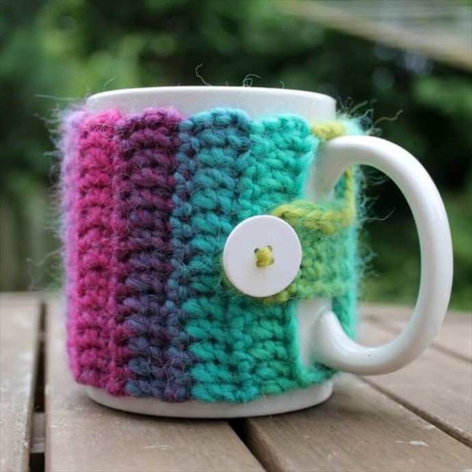 Inspiration. Crochet Cup Warmer.