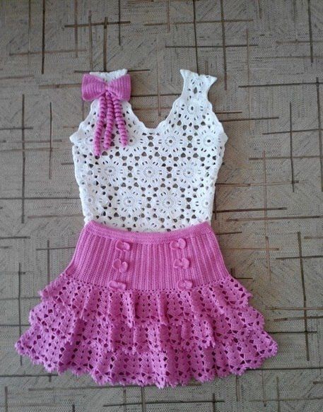 Inspiration. Crochet Dresses for Baby Girls.